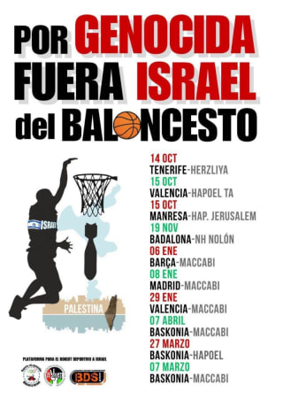 Boicot baloncesto. 6 (Barcelona), 8 (Madrid) y 29 (Valencia) enero