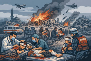 Lesiones traumáticas en Gaza durante el conflicto armado. Evidencia clínica de un ataque indiscriminado a la población civil.