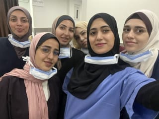 We are the next generation of doctors in Gaza — displaced, determined, and still fighting to learn, to heal, to live.💙🥹 (Dr Alaa in Gaza, 4th year medical student from Gaza)