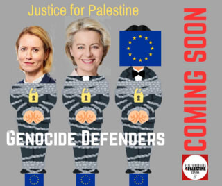 ¡Vergüenza de Unión Europea que apoya y consiente el genocidio en Palestina!