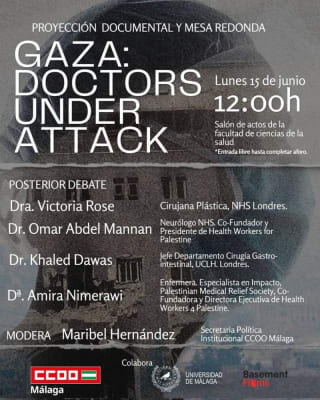 "Doctors under attack". Málaga. Lunes 15 junio, 12,00 h. Salón de actos Facultad Ciencias de la Salud