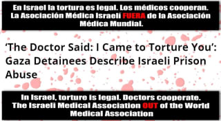 Torturas. La Asociación Médica Israelí fuera de la Asociación Médica Mundial. Tortures. Israeli Medical Association out of the World Medical Association