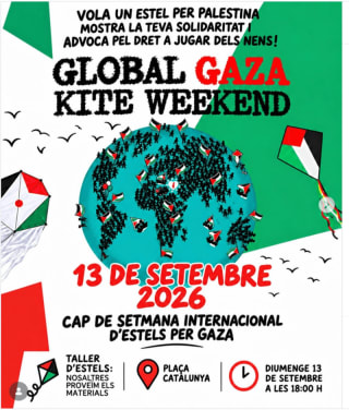 13 sep 2026. Barcelona. 18,00 h. Pl Catalunya. Pz Cataluña. Estels. Cometas