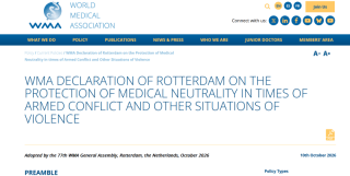 An international medical disgrace: World Medical Association "Declaration of Rotterdam"