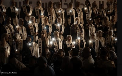 Ceremonia de graduación en la Facultad de Medicina de la Universidad Islámica de Gaza, 2026. Graduates of the Faculty of Medicine at the Islamic University of #Gaza . 2026 Photo by @hamda_mahmoud