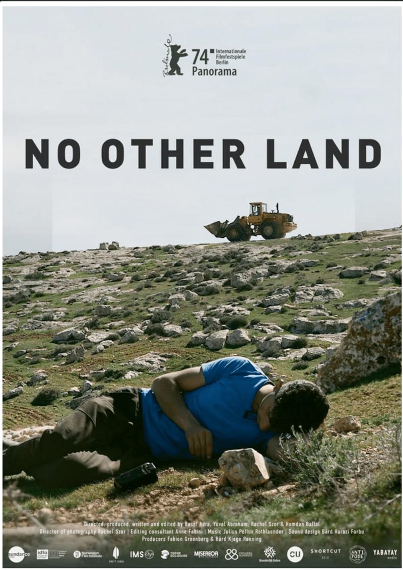Documental. "No other land". Por Basel Adra, Hamdan Ballal, Yuval Abraham, Rachel Szor. ENG/ESP