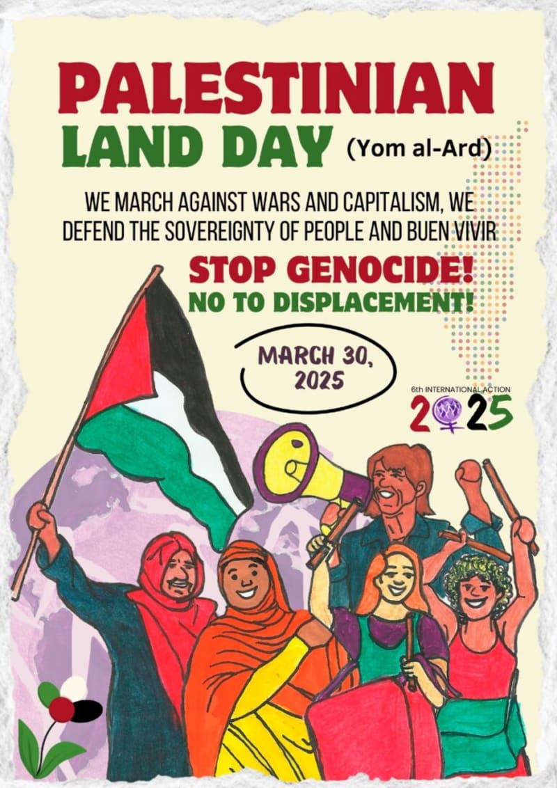 Poster. Cartel. Land Day. Palestine Palestina ENG ESP