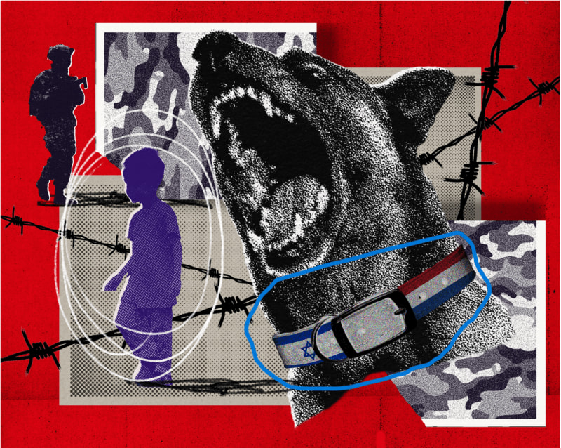 Dutch military dogs in Israel’s crimes. Perros militares holandeses en crímenes de Israel ENG ESP عربي