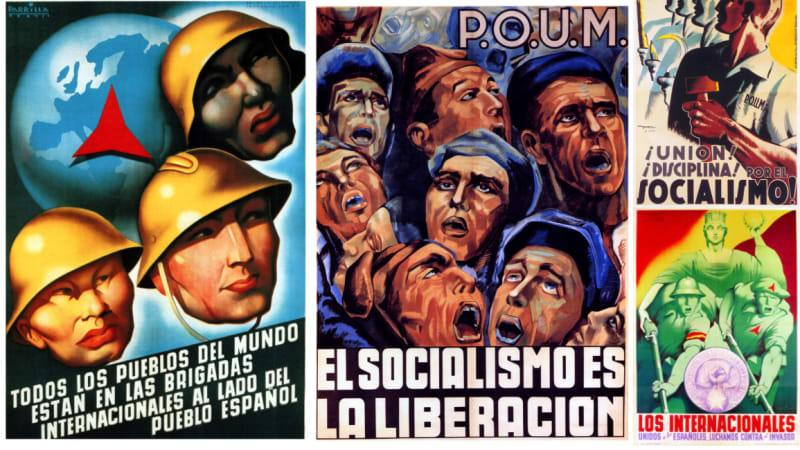 Palestinians, International Brigades. Spanish Civil War. Palestinos, Brigadas Internacionales, Guerra Civil Española ENG ESP