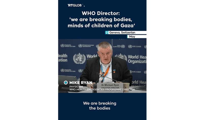 Mike Ryan, WHO. Gaza genocide, an “abomination”. El genocidio en Gaza, una abominación ENG ESP
