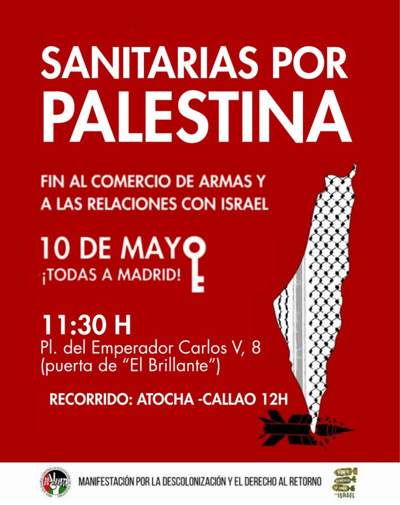 Madrid. 10 mayo. 12h. Manifestación Unitaria por la Descolonización y el Derecho al Retorno