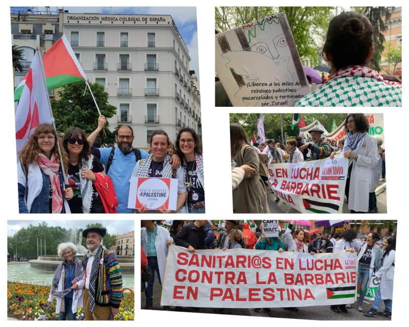 Miles de personas en Madrid denuncian "el genocidio en Palestina" y el comercio de armas con Israel