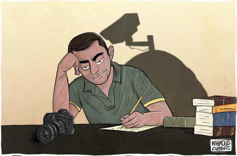 Dibujos por la paz. Cartooning for peace. Dessins pour la paix. Mahmoud Abbas ENG ESP FRA