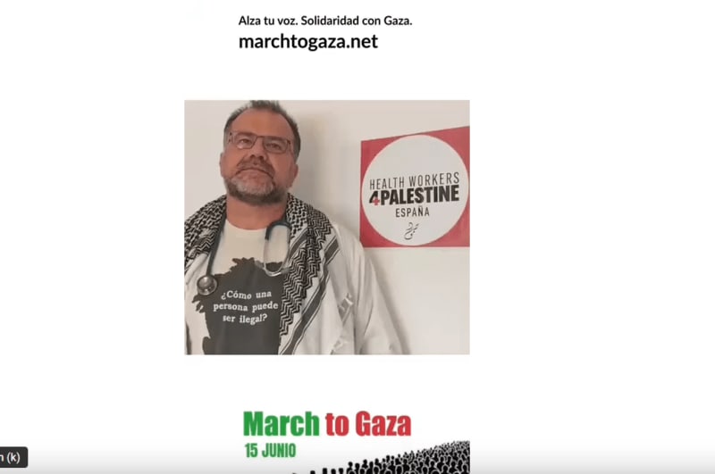Apoyamos la Marcha a Gaza (Health Workers 4 Palestine, Spain)
