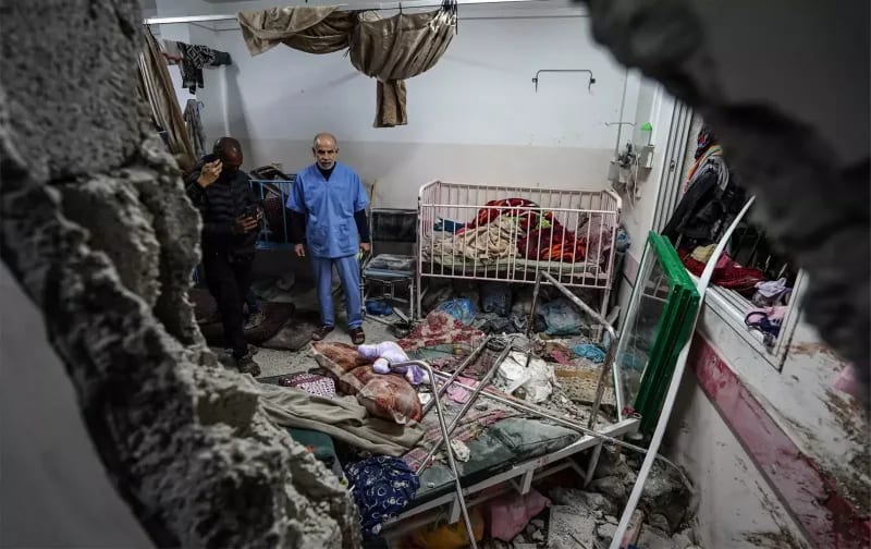 "Desde dentro del Hospital Nasser, Gaza" Sesión online. 27 junio 2025 Viernes 18,00-19,00 h