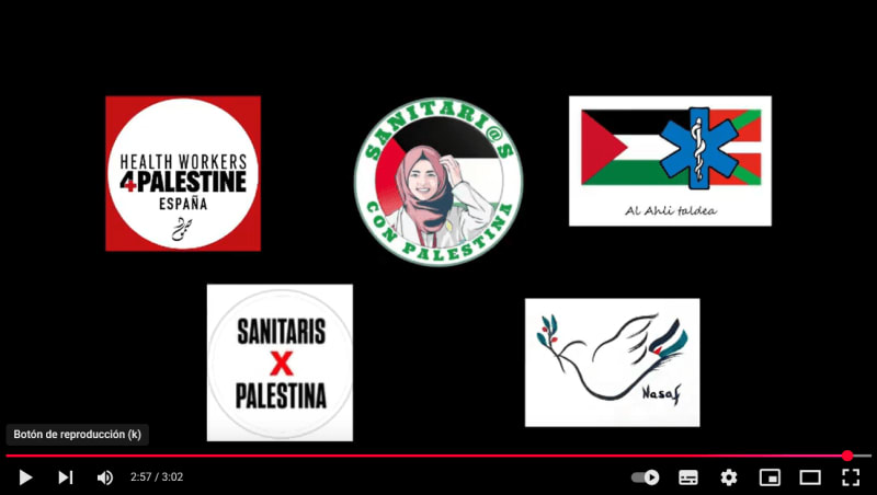 Hospital Nasser, Gaza No estáis solos, colegas. You are not alone, health workers. No esteu sols, col·legues del ESP ENG CAT
