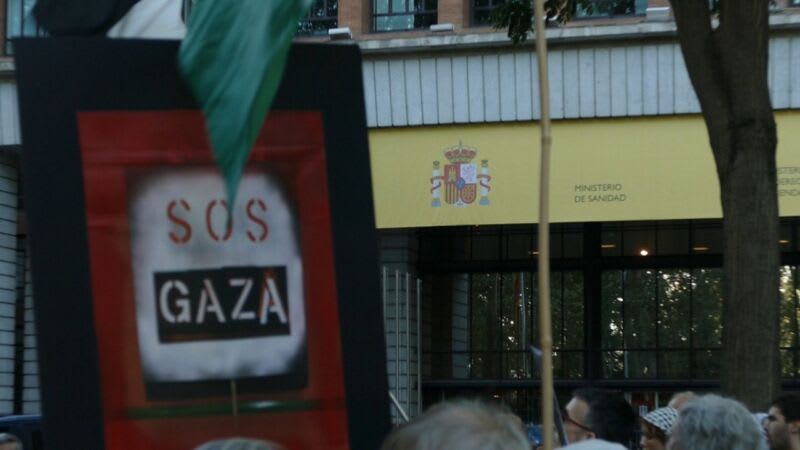 Concentración frente al Ministerio de Sanidad, España. 29 julio 2025