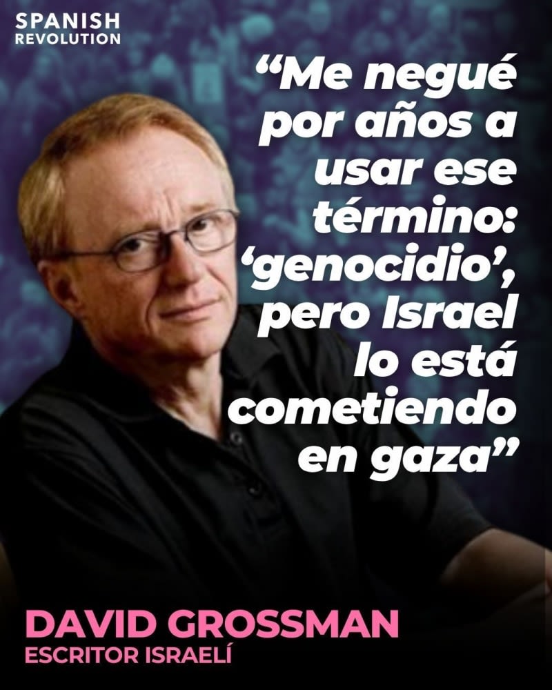 David Grossman discovers the Israel genocide in Gaza. David Grossman descubre el genocidio en Gaza. ENG ESP