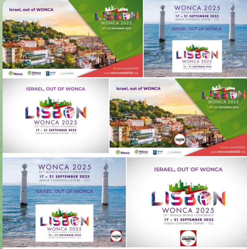 Israel primum nocere. Letter to WONCA Comittees Lisbon 2025. Carta a Comités WONCA Lisboa 2025.