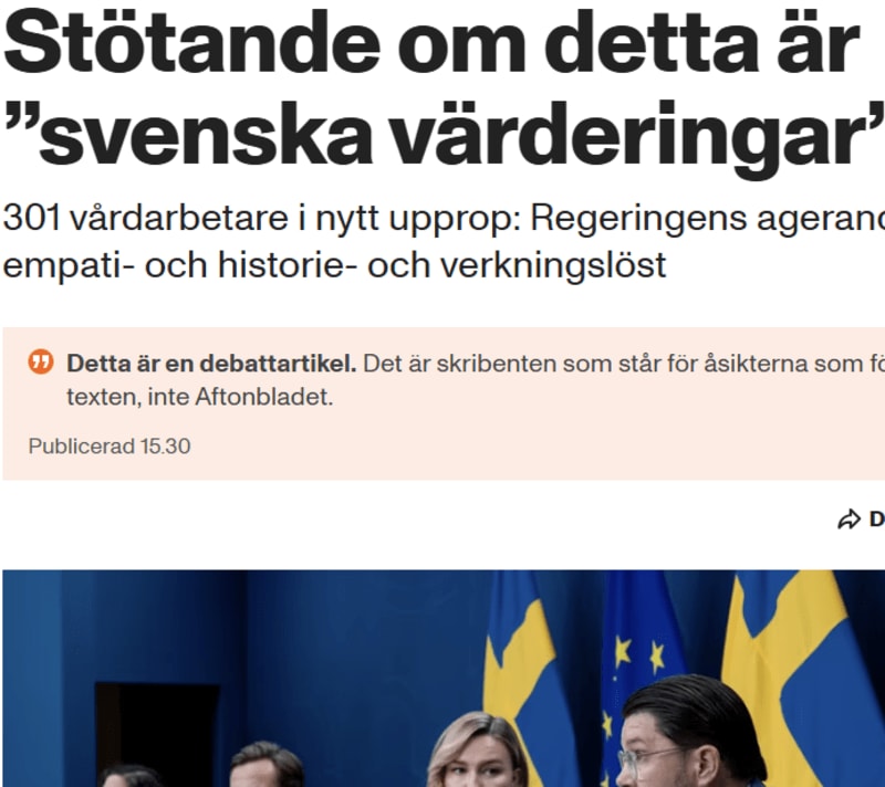 Regeringens agerande är empati-, historie-, och verkningslöst