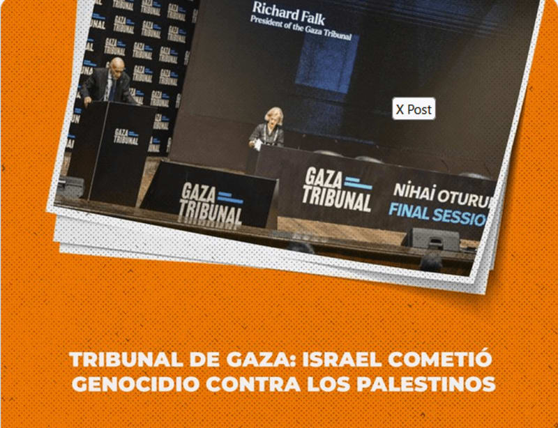 Gaza Tribunal. Veredict. Veredicto ESP ENG