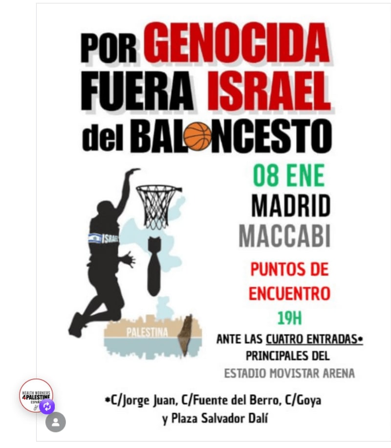 8 enero, Madrid, boicot baloncesto