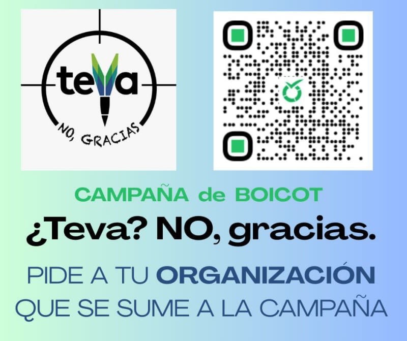 CAMPAÑA estatal "¿Teva? No, gracias". Desde el 1 de Marzo al 1 de Diciembre de 2026