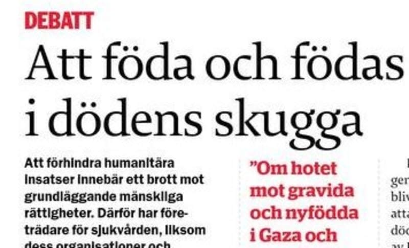 Att föda och födas i dödens skugga