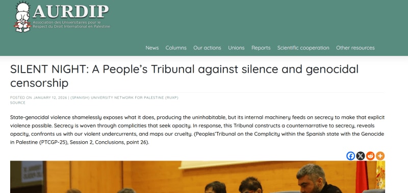 Spain: health institutional complicity in the ongoing Palestinian Genocide. Gaza: complicidad institucional sanitaria de España. ENG ESP