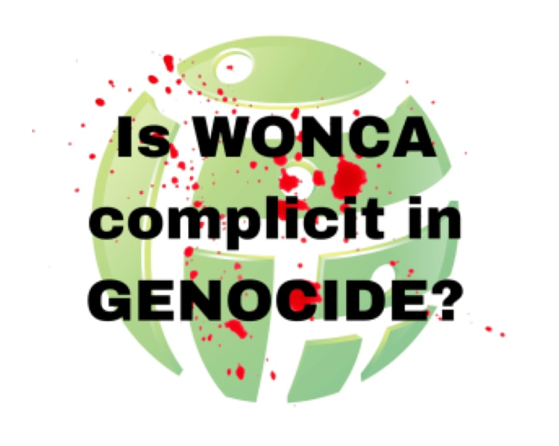 WONCA. Gaza genocide. Genocidio en Gaza ENG ESP
