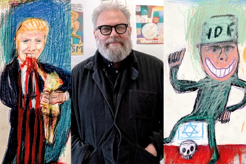 ‘Drawings Against Genocide’. Matthew Collings. Exhibition and interview. "Dibujos contra el genocidio". Exposición y entrevista. ENG ESP