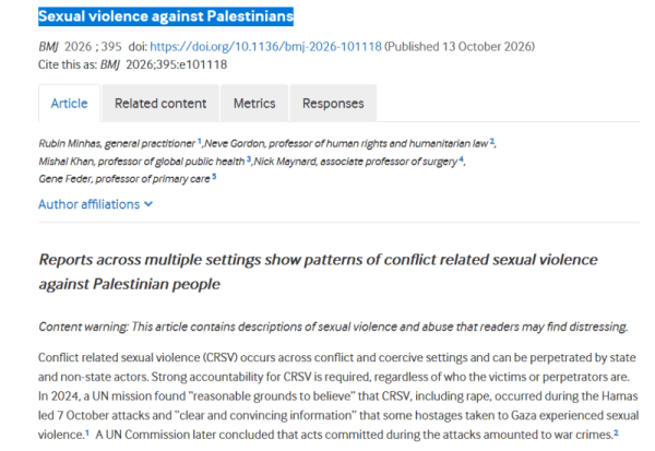Violencia sexual en Palestina. Sexual violence against Palestinians. ESPAÑOL ENGLISH