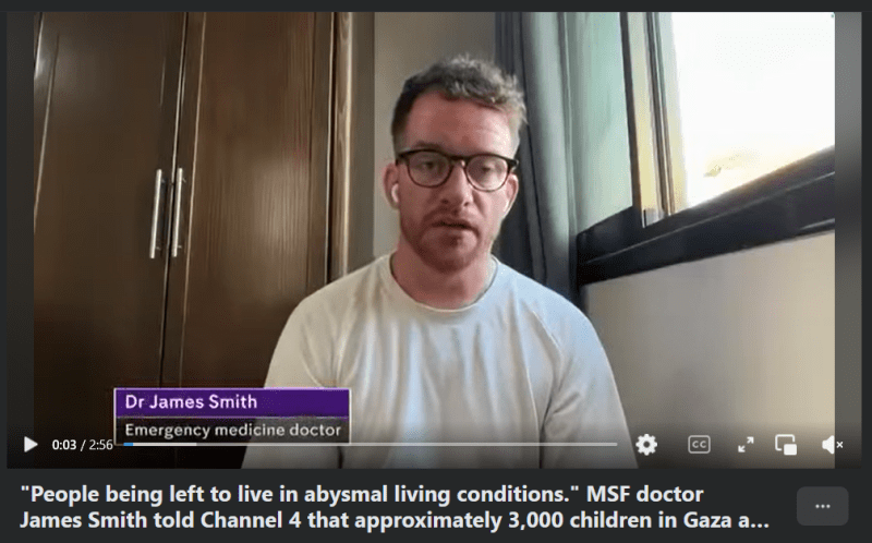 Gaza "People being left to live in abysmal living conditions." "Condiciones de vida infrahumanas"