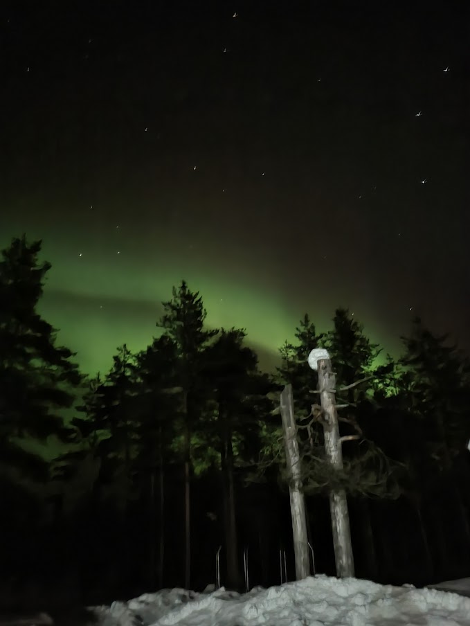 Northern Lights from the cabin