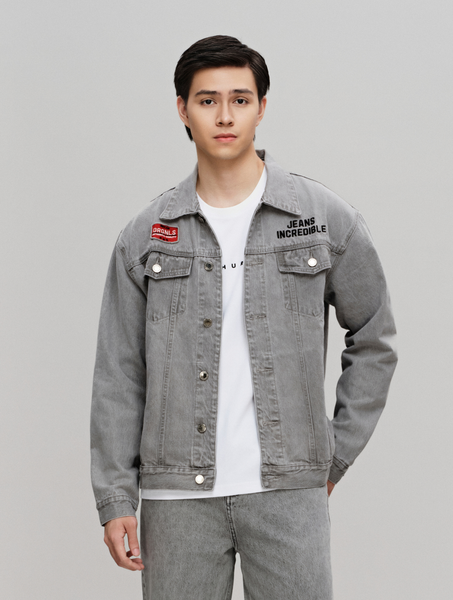 Áo Khoác Jeans Nam Hoạ Tiết Incredible Form Regular