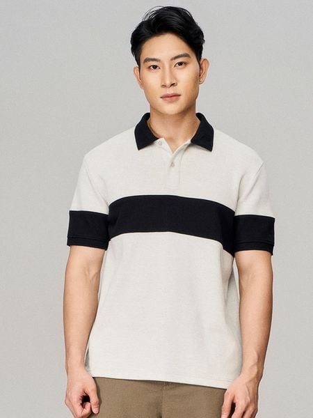 Áo Polo Nam DualLine Form Regular