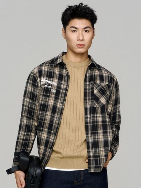 Áo Sơ Mi Nam Tay Dài Caro Flannel Mississippi Form Regular