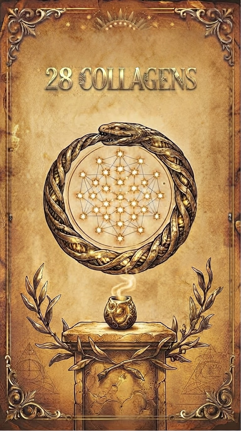 28 collagens · The Madras helix