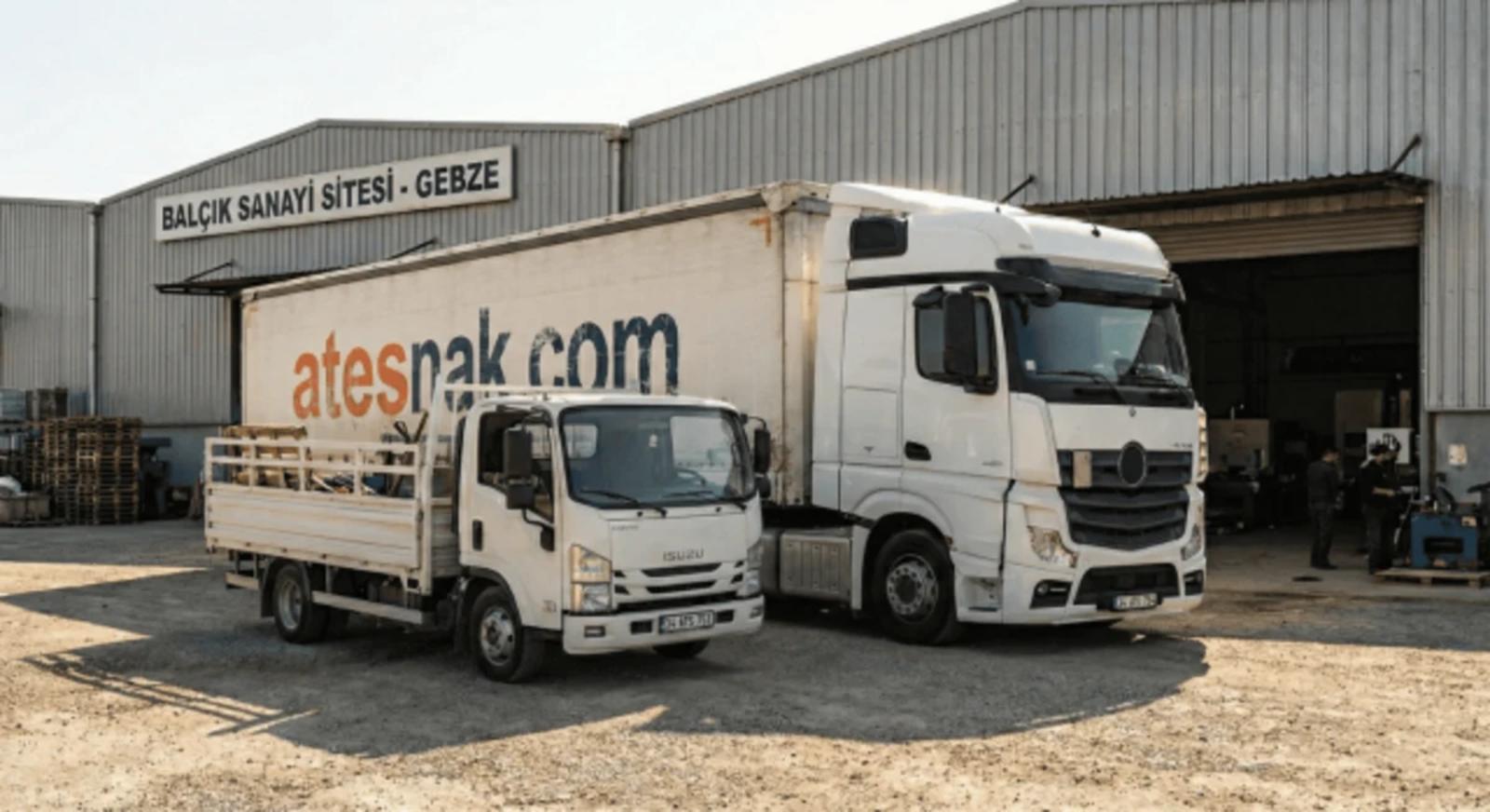 Balçık Gebze sanayi sitesi ağır yük ve evden eve nakliyat aracı