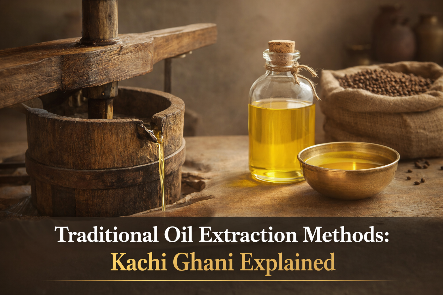 Traditional Oil Extraction Methods: Kachi Ghani Explained