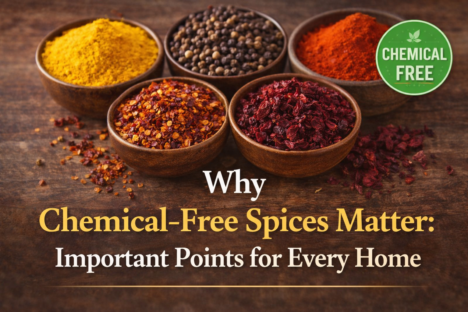 Why Chemical-Free Spices Matter: Important Points for Every Home