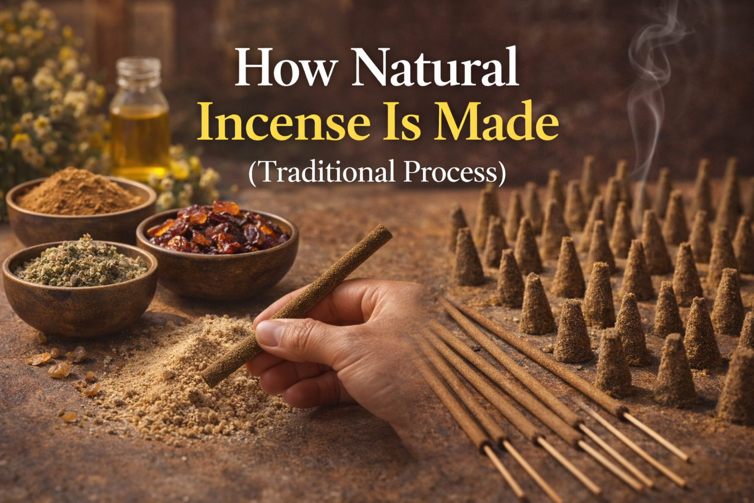 How Natural Incense Is Made (Traditional Process)