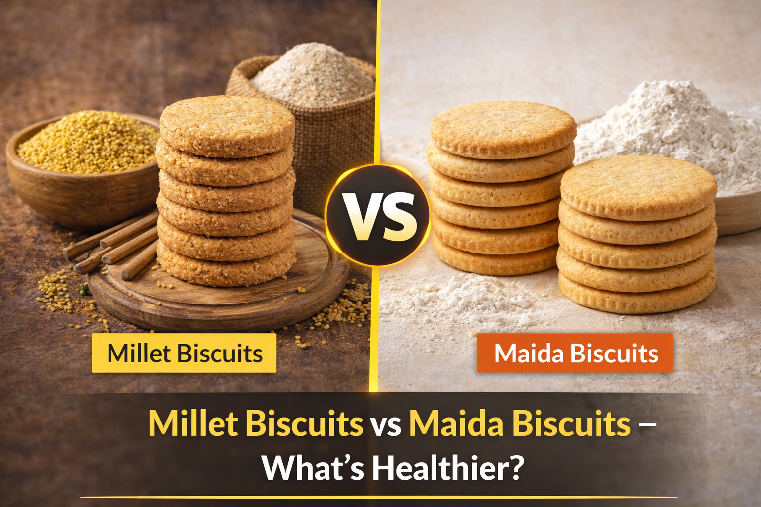 Millet Biscuits vs Maida Biscuits – What’s Healthier?