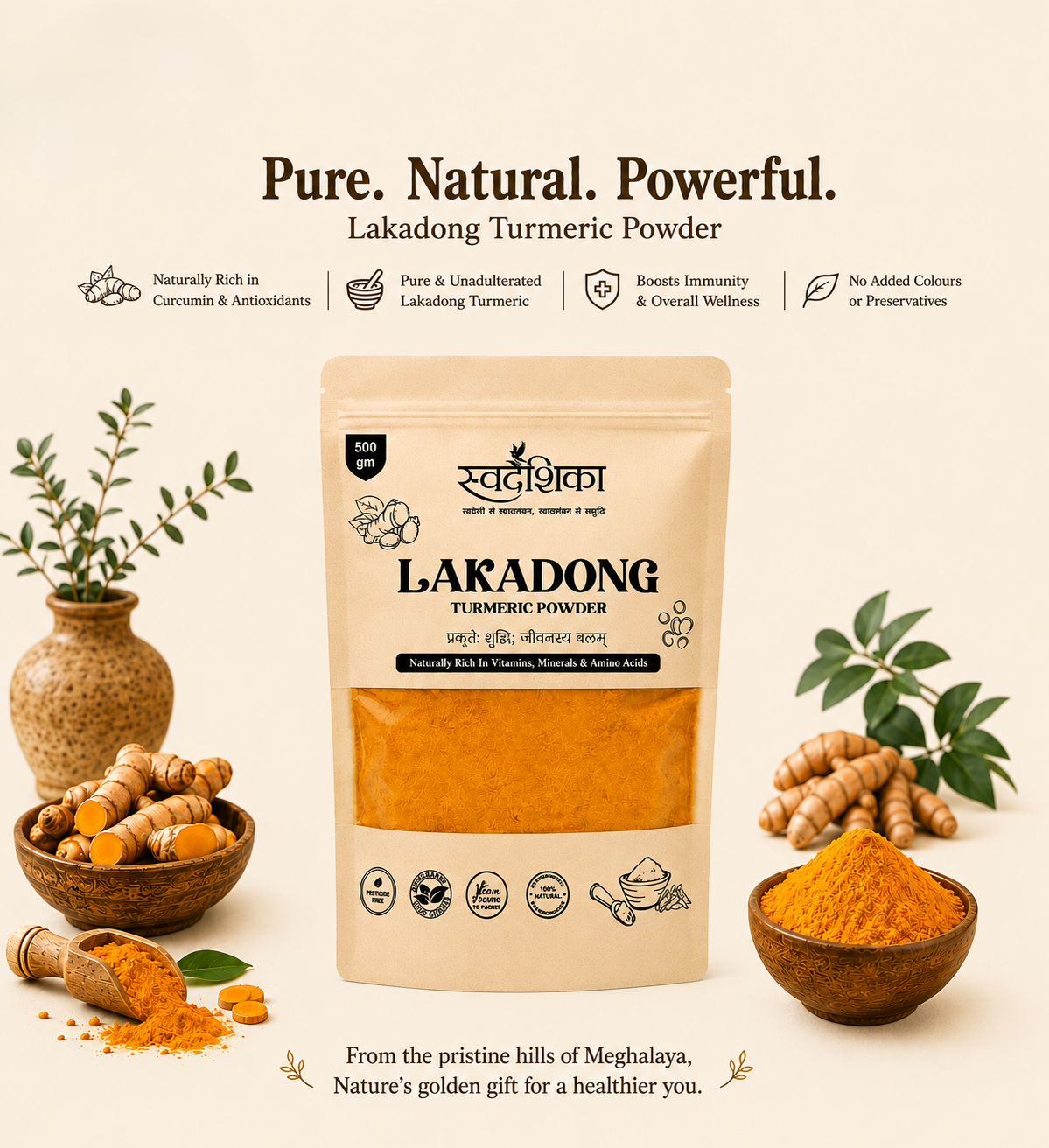 Lakadong Turmeric Powder 3