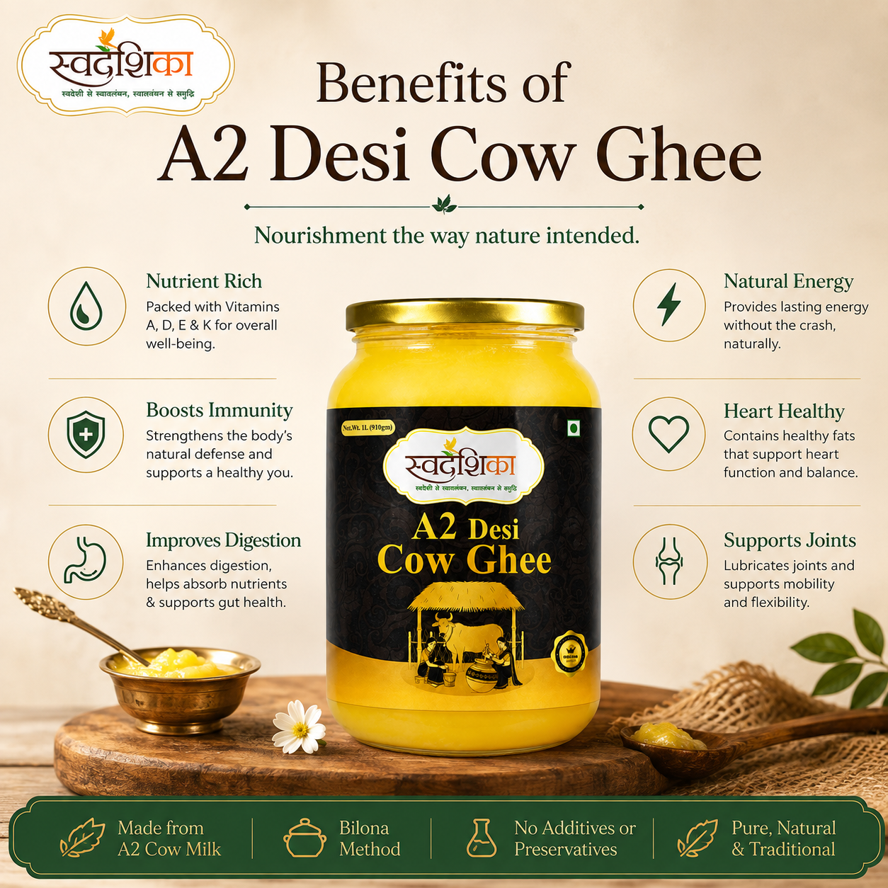 A2 Desi Cow Ghee 3