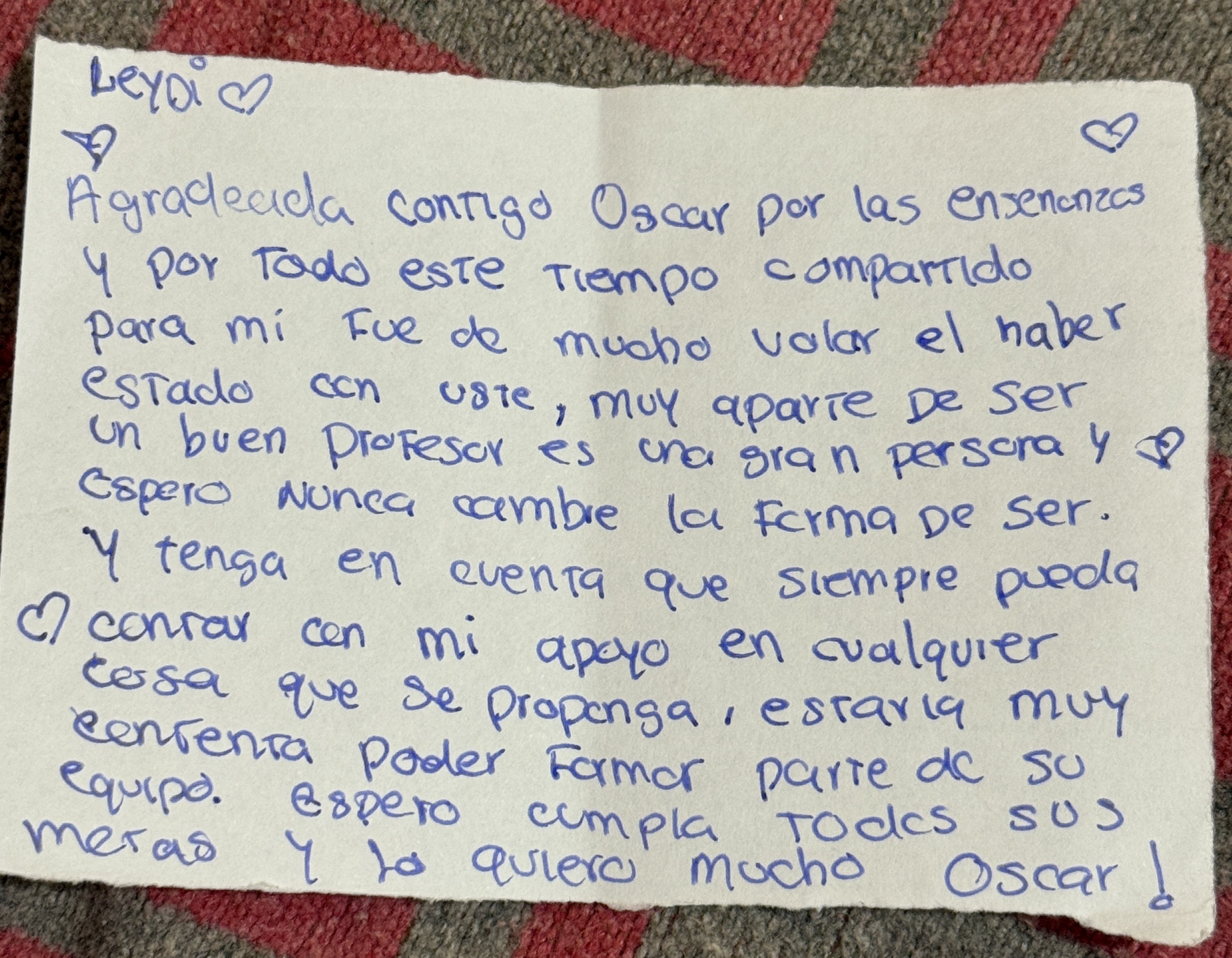 Foto del testimonio