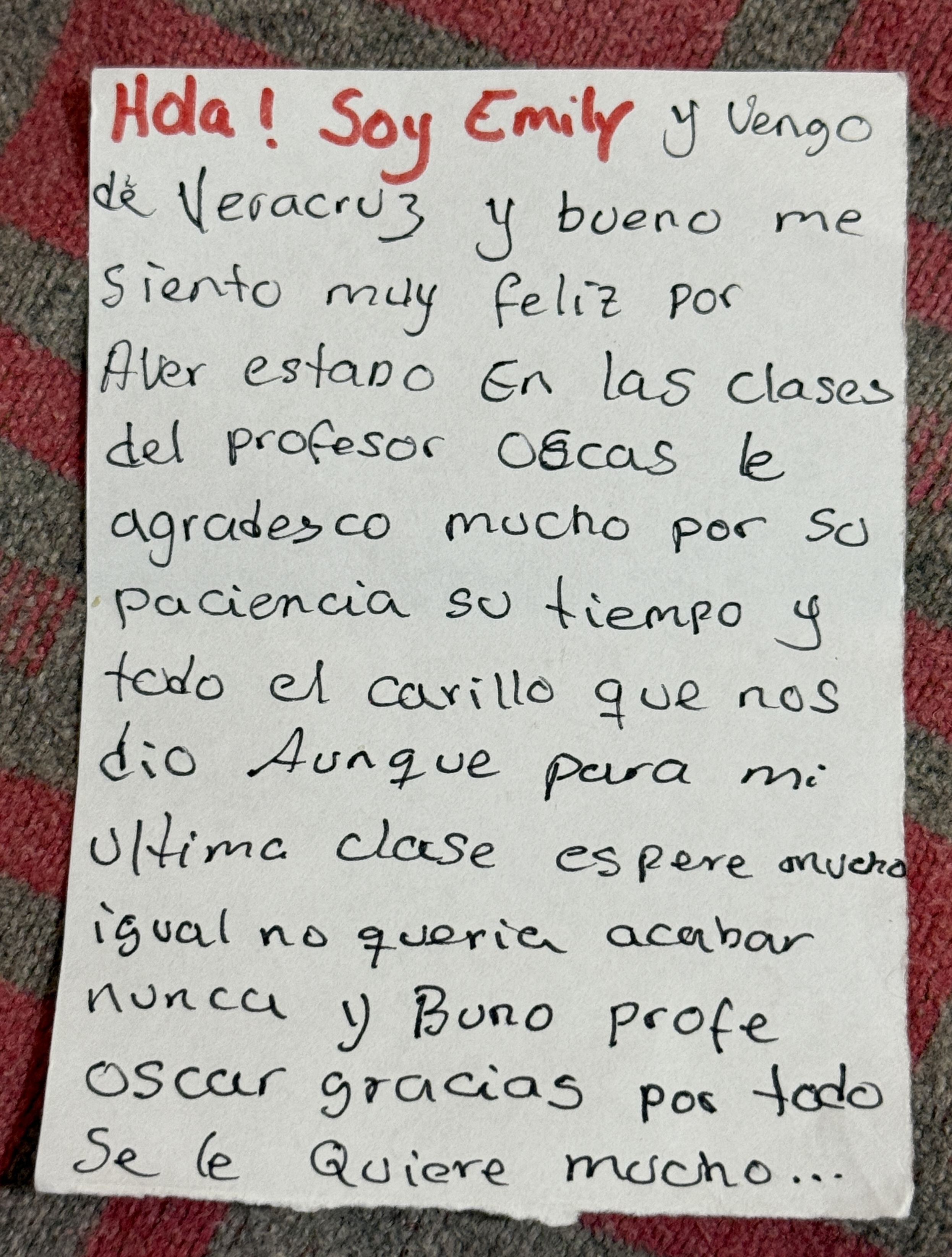 Foto del testimonio