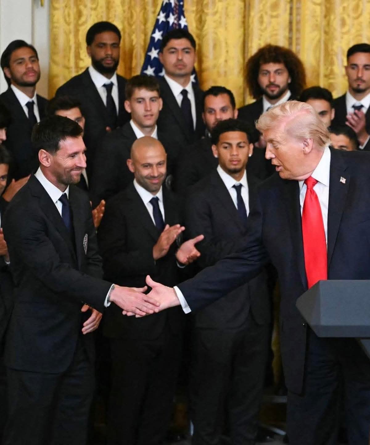 🚨 Léo Messi a rencontré Donald Trump à la Maison Blanche après le titre de l’Inter Miami 🇺🇸