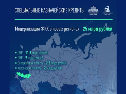 Утверждена Программа комплексного развития и модернизации жилищно-коммунального хозяйства ДНР, ЛНР, Запорожской и Херсон