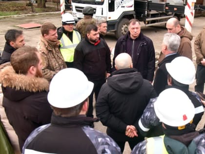 Марат Хуснуллин и Денис Пушилин посетили ряд объектов восстановления в Мариуполе
